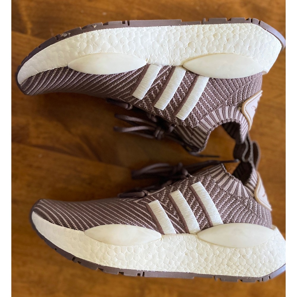 Adidas NMD_W1 Earth Strata Taupe White Women Sneakers Size 8.5 EUC - Picture 2 of 10